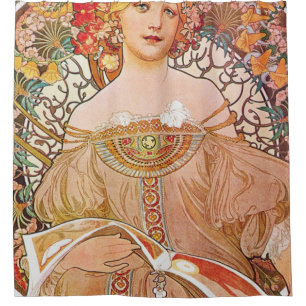 Alphonse Mucha - Daydream Douchegordijn