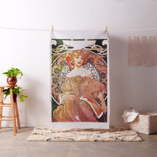 Alphonse Mucha Daydroom Floral  Art Nouveau Stof