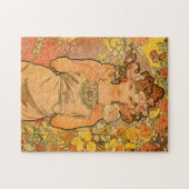 Alphonse Mucha de Roos Puzzle Legpuzzel (Horizontaal)