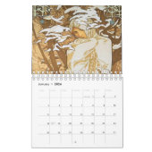  Alphonse Mucha De seizoenen Art Nouveau Kalender (Jan 2026)