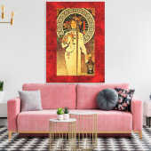 Alphonse Mucha: De Trappistine Canvas Afdruk (Insitu (Woonkamer))