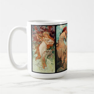 Alphonse Mucha, De vier jaargetijden (1896) Koffiemok