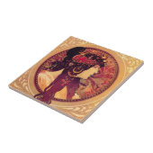 Alphonse Mucha Donna Orechini Tile Tegeltje (Zijkant)