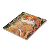 Alphonse Mucha Dreaming (Reverie) Tegeltje (Zijkant)