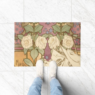 Alphonse Mucha Elegante Art Nouveau Sterren Camell Deurmat