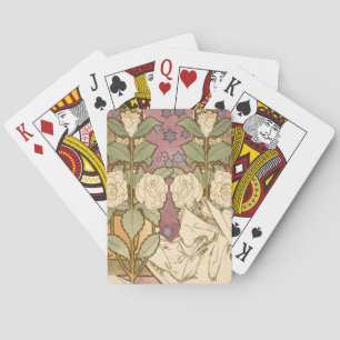 Alphonse Mucha Elegante Art Nouveau Sterren Camell Pokerkaarten