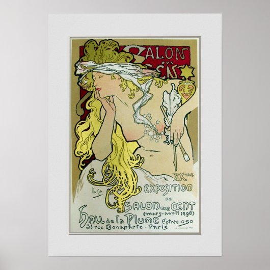 Alphonse Mucha, Exposition poster, 1896. Poster (Voorkant)