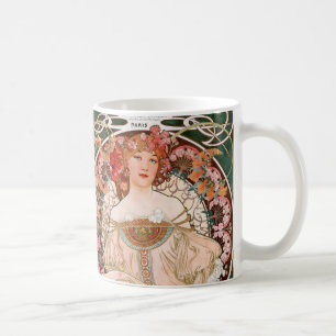 Alphonse Mucha F. Champenois Koffiemok