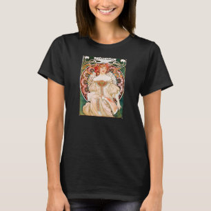 Alphonse Mucha F. T-shirt met champenois