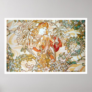 Alphonse Mucha. Femme A La Marguerite 1900 Poster
