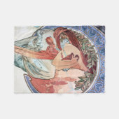 Alphonse Mucha Fleece Deken (Voorkant (Horizontaal))