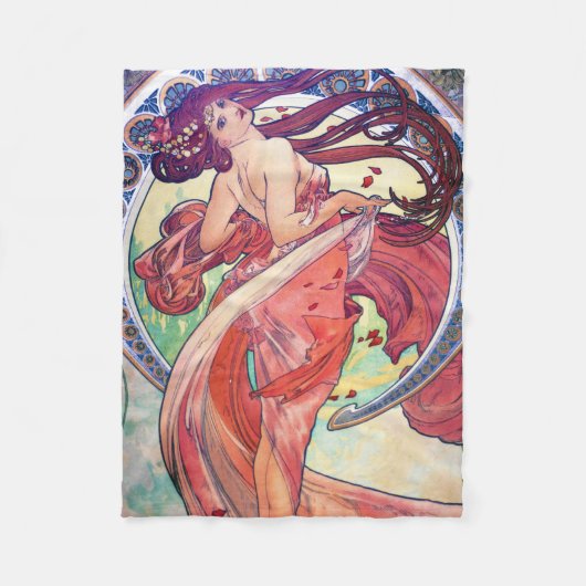 Alphonse Mucha Fleece Deken (Voorkant)