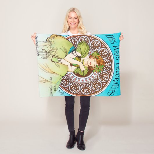 Alphonse Mucha Fleece Deken (In situ)