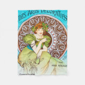 Alphonse Mucha Fleece Deken (Voorkant)
