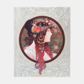Alphonse Mucha Fleece Deken (Voorkant)
