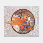 Alphonse Mucha Fleece Deken (Voorkant (Horizontaal))
