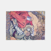 Alphonse Mucha Fleece Deken (Voorkant (Horizontaal))