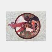Alphonse Mucha Fleece Deken (Voorkant (Horizontaal))