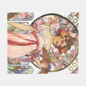 Alphonse Mucha Fleece Deken (Voorkant (Horizontaal))