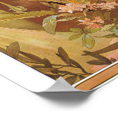 Alphonse Mucha Flirt  Romantic Art Nouveau Poster (Hoek)