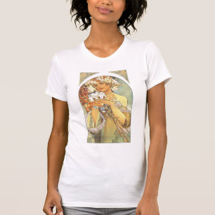 Alphonse Mucha "Flower" Art Shirt