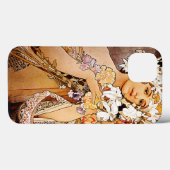 Alphonse Mucha Flower Case-Mate iPhone Case (Achterkant (horizontaal))