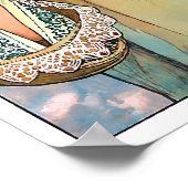 Alphonse Mucha - Flower - Retro Art Nouveau Poster (Hoek)