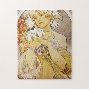 Alphonse Mucha - Flowers Legpuzzel