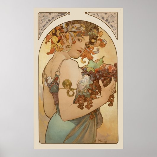 Alphonse Mucha Fruit 1897 CC0106 Poster (Devant)