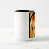 Alphonse Mucha Fruit Mok (Midden)