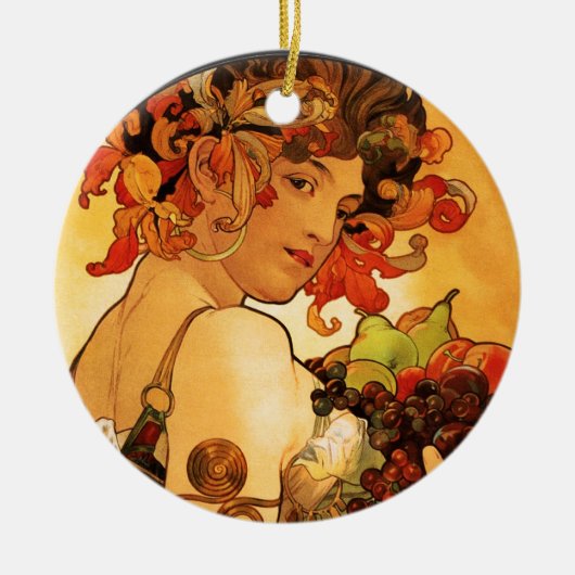 Alphonse Mucha Fruit Ornament (Voorkant)