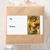 Alphonse Mucha Fruit Painting Etiket (Insitu)