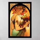 Alphonse Mucha Fruit Poster (Devant)