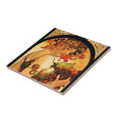 Alphonse Mucha Fruit Tile Tegeltje (Zijkant)