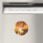 Alphonse Mucha fruitmagneet Magneet (Insitu (Vaatwasser))