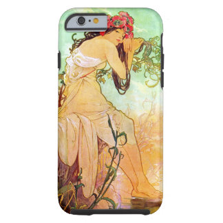Alphonse Mucha Girl van de politie Tough iPhone 6 Hoesje