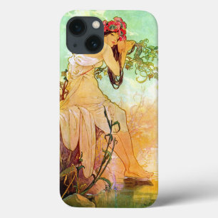 Alphonse Mucha Girl van de politie iPhone 13 Hoesje