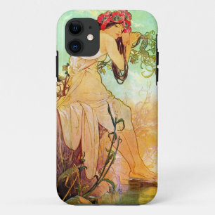 Alphonse Mucha Girl van de politie iPhone 11 Hoesje