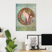 Alphonse Mucha Goddess Art Poster (Thuiskantoor)