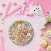  alphonse mucha godin papieren bordje (Feest)