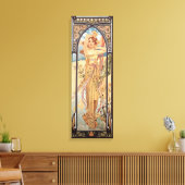 Alphonse Mucha, Helderheid van dag Canvas Afdruk (Insitu (Woonkamer))