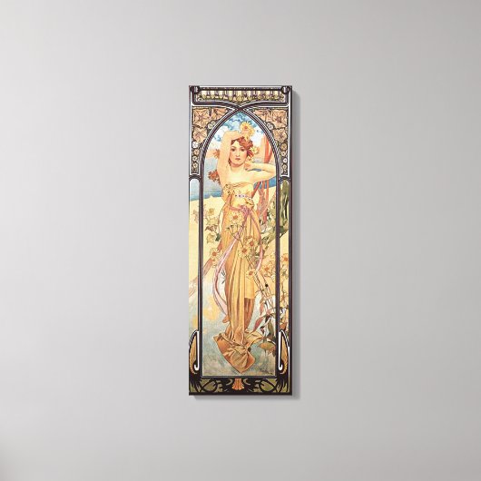 Alphonse Mucha, Helderheid van dag Canvas Afdruk (Voorkant)