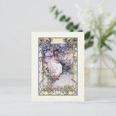 Alphonse Mucha illustratie: De Beatitudes Briefkaart (Staand voorkant)