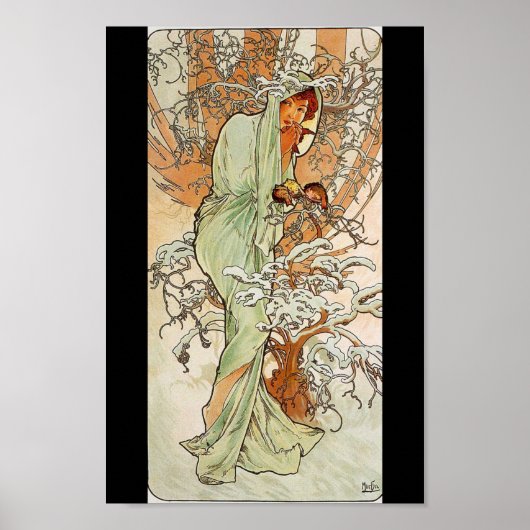 Alphonse Mucha - Impression hivernale (Devant)