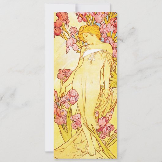Alphonse Mucha Iris Kaart (Voorkant)