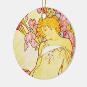 Alphonse Mucha Iris Ornament (Links)