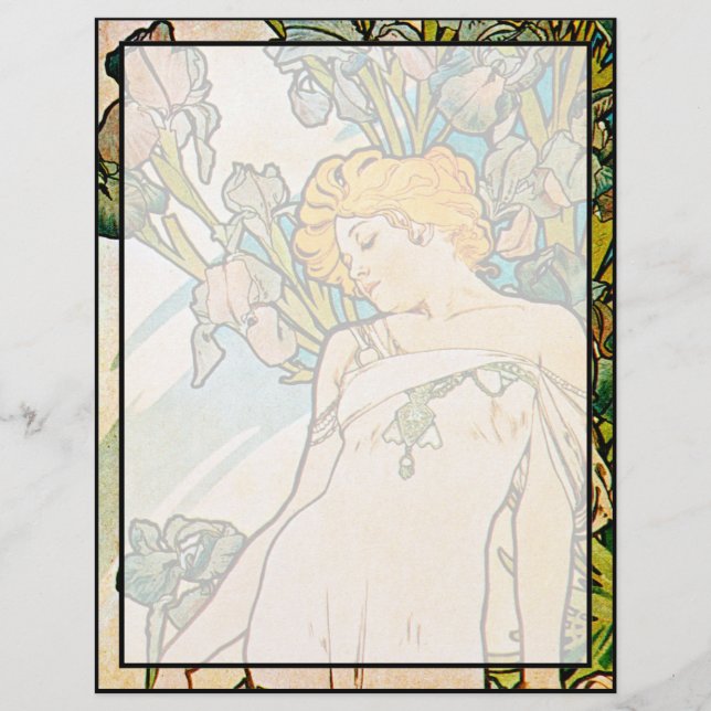 Alphonse Mucha - Iris WB (Voorkant)