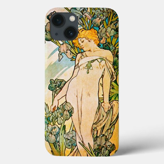 Alphonse Mucha - Iris WB Case-Mate iPhone Case (Achterkant)