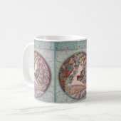 Alphonse Mucha Ivy Art Nouveau Coffee Mok (Voorkant links)