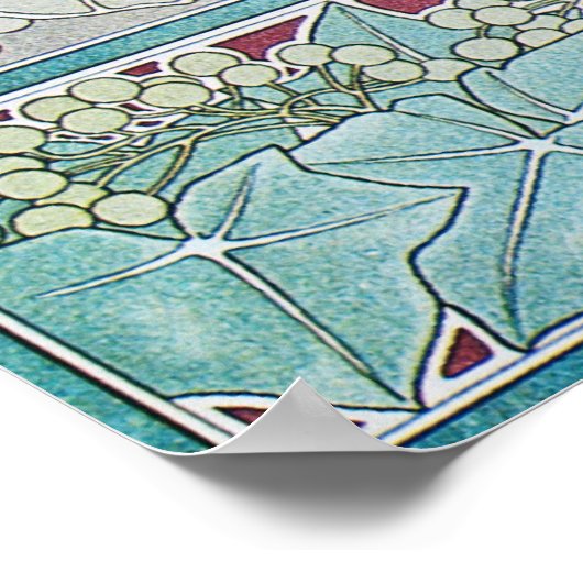 Alphonse Mucha Ivy Art Nouveau Poster Imprimer (Coin)